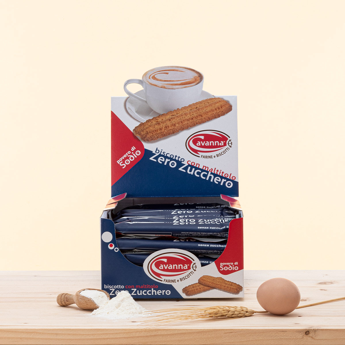 Biscotti Monoporzione Zero Zucchero, biscotti senza zucchero aggiunto. Confezionati singolarmente.