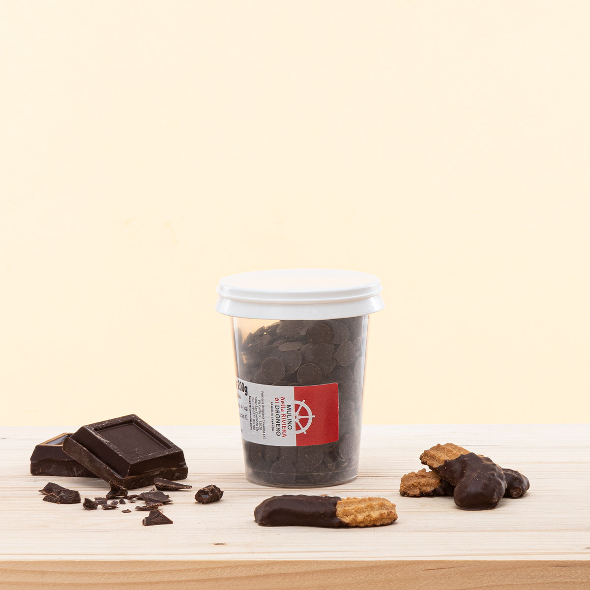 Cioccolato Fondente da Copertura, dischi di cioccolato per pasticceria.