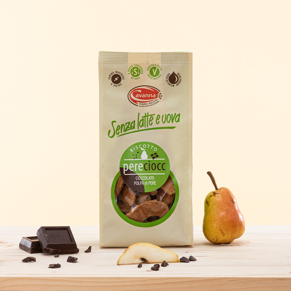 Biscotti Pere e cioccolato 𑗅 Vegan
