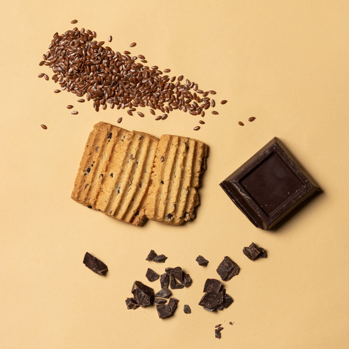 Biscotti Zero Zucchero con Semi di Lino e Cioccolato Linociocc
