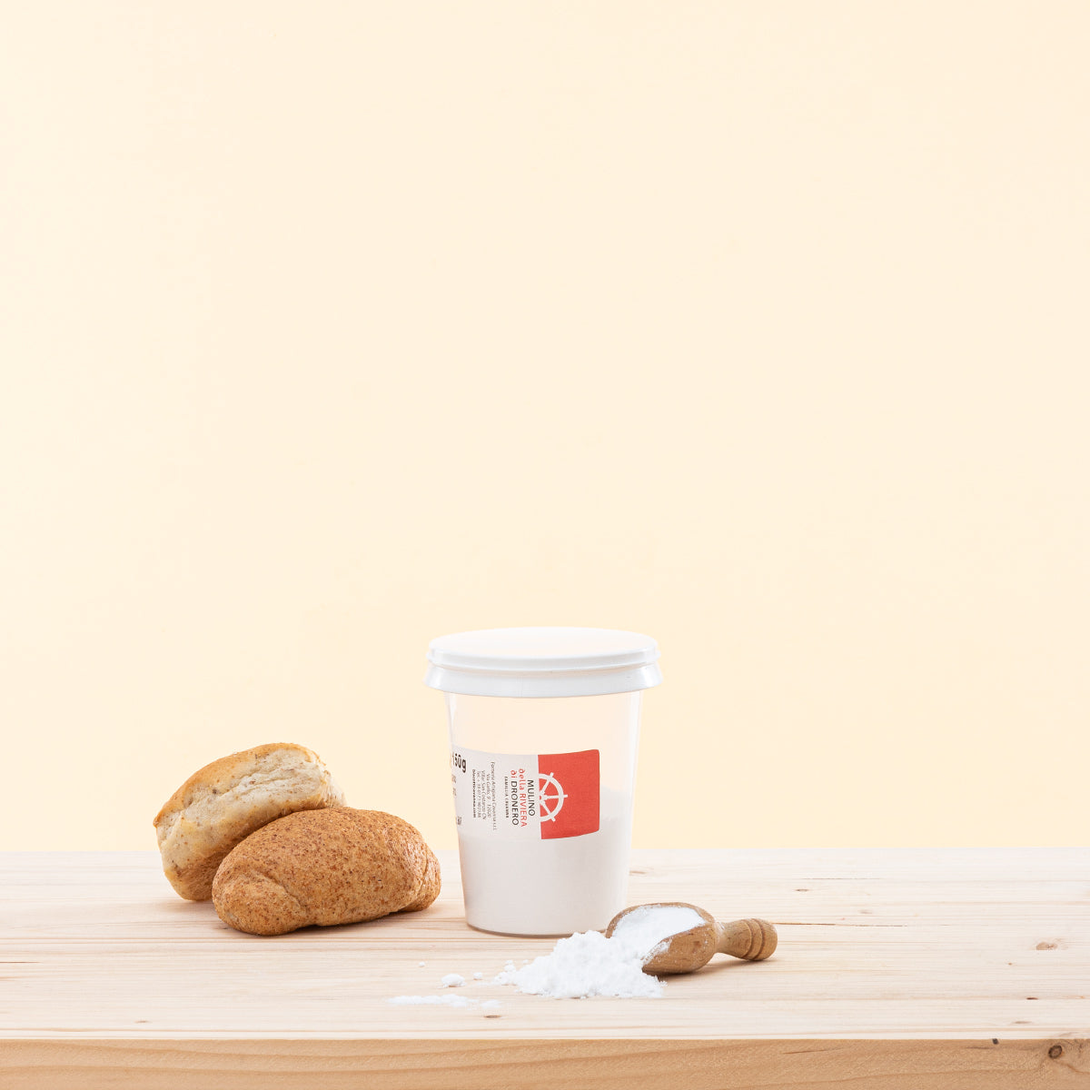 Ingrediente versatile per cucina, lievito natura per pane e dolci, da abbinare a bicarbonato d'ammonio o cremor tartaro per la lievitazione