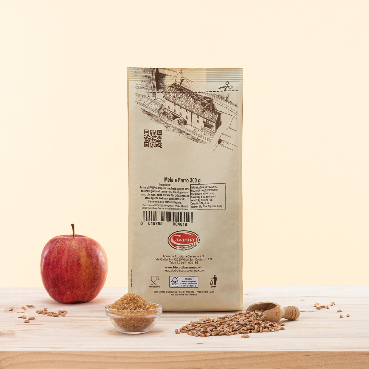 Biscotti con farina di farro e polpa di mela, senza latticini, perfetti per la colazione e le intolleranze.