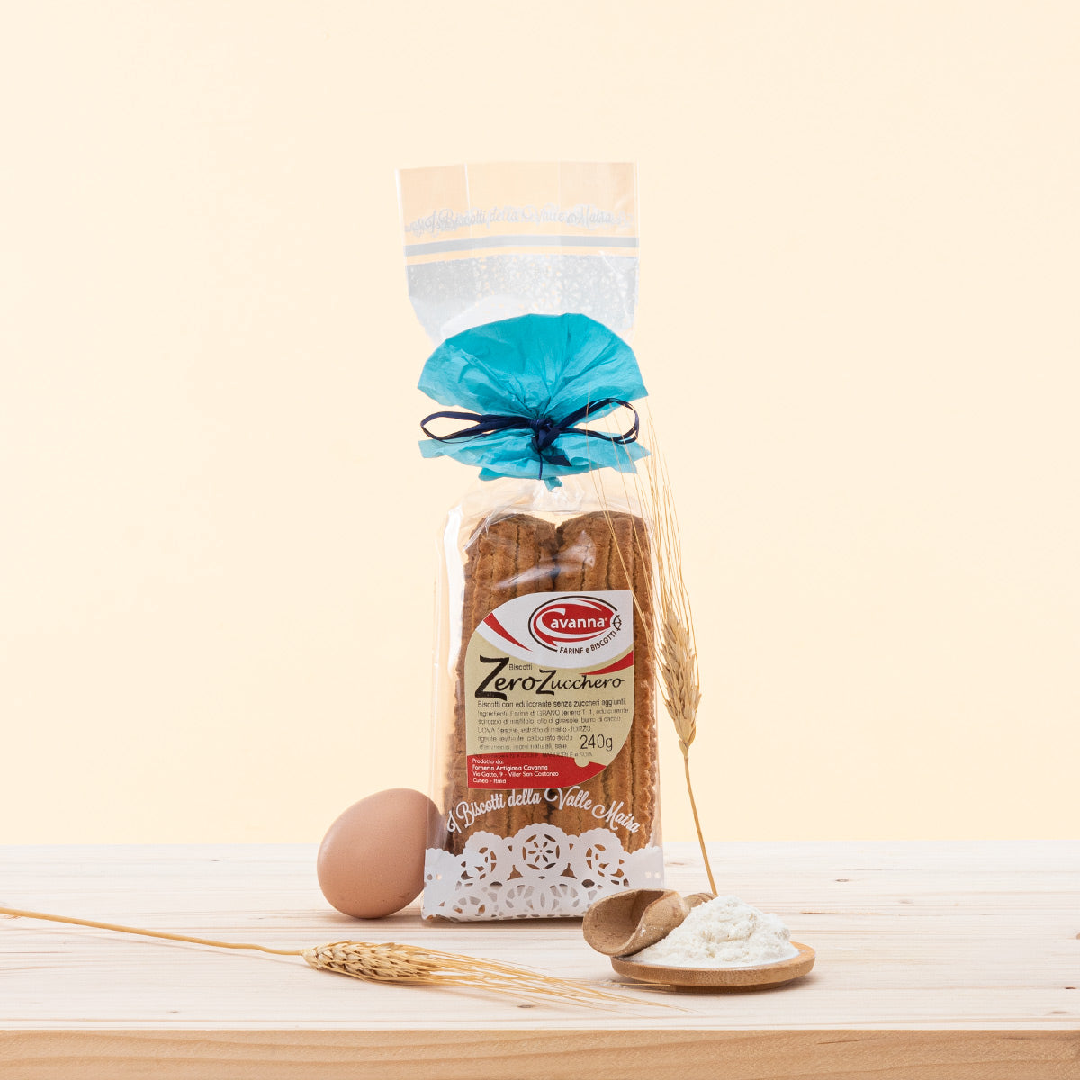 Biscotti senza zucchero per diete ipocaloriche e diabetici. Solo con farina di grano tenero tipo 1 macinata a pietra