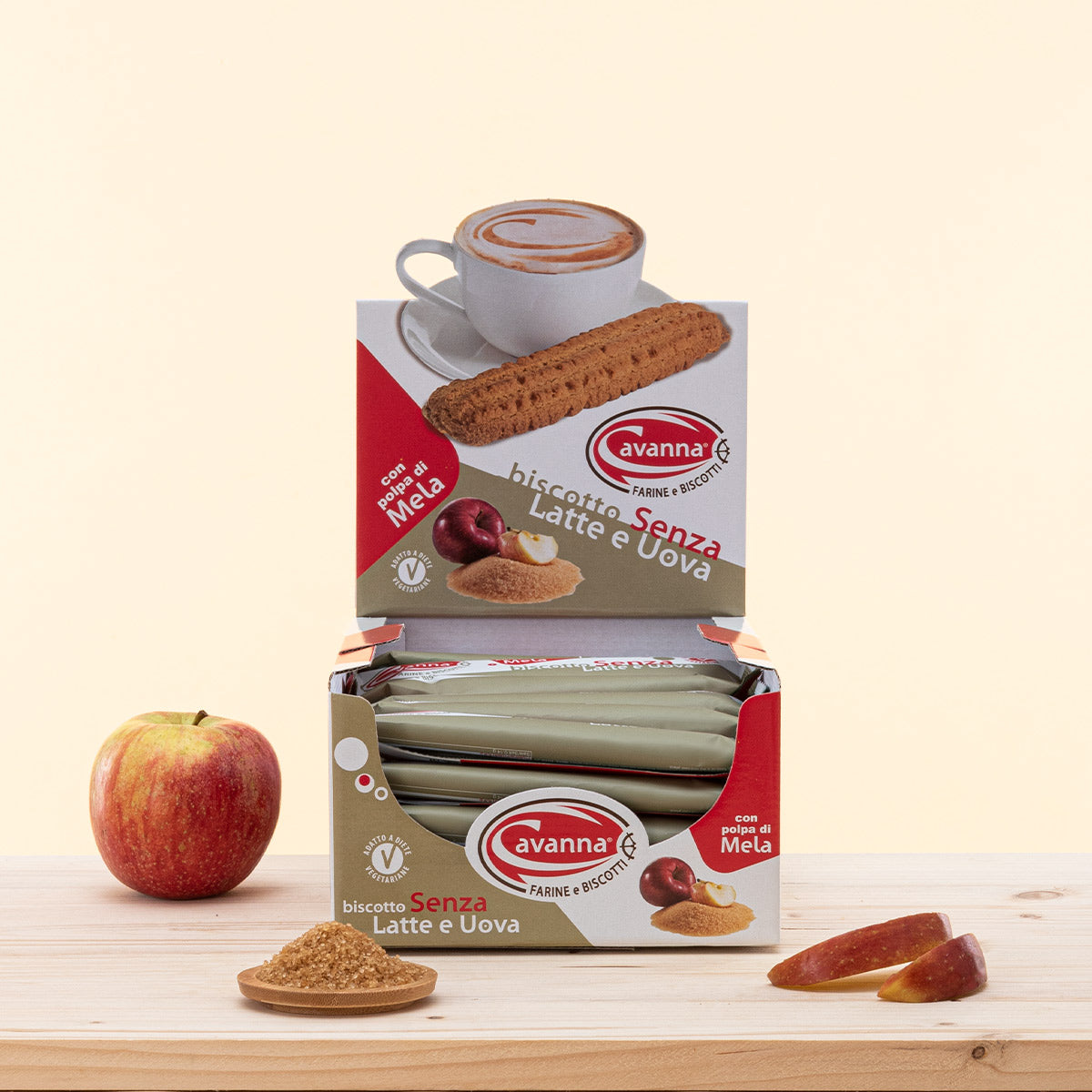 Biscotti Monoporzione Senza Latte Senza Uova, biscotti vegani con polpa di mele.