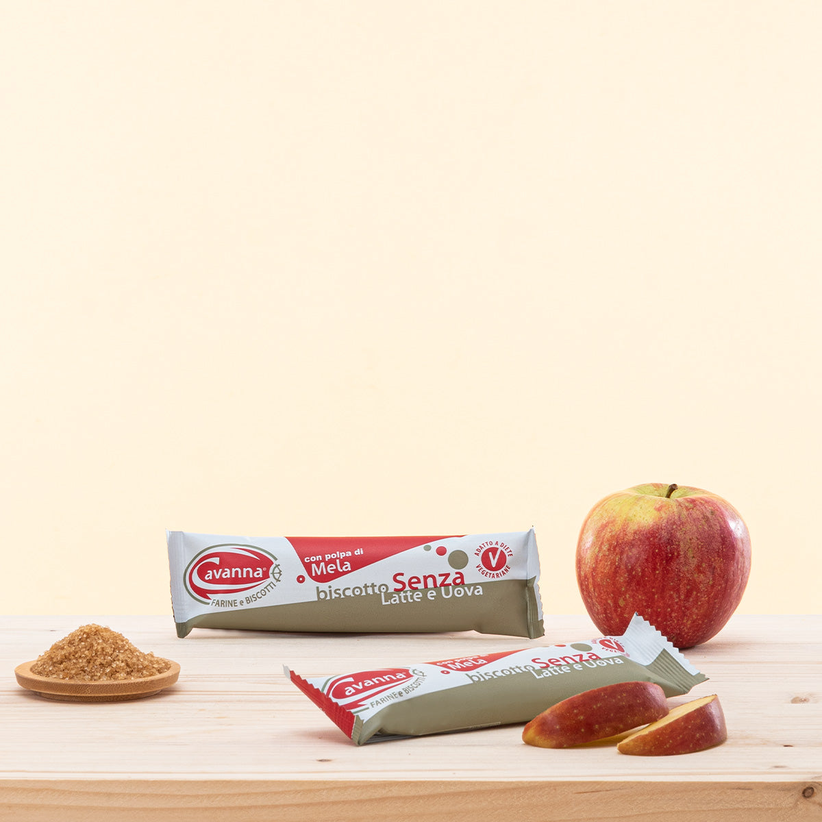 Biscotti Monoporzione Senza Latte Senza Uova, biscotti vegani con polpa di mele.