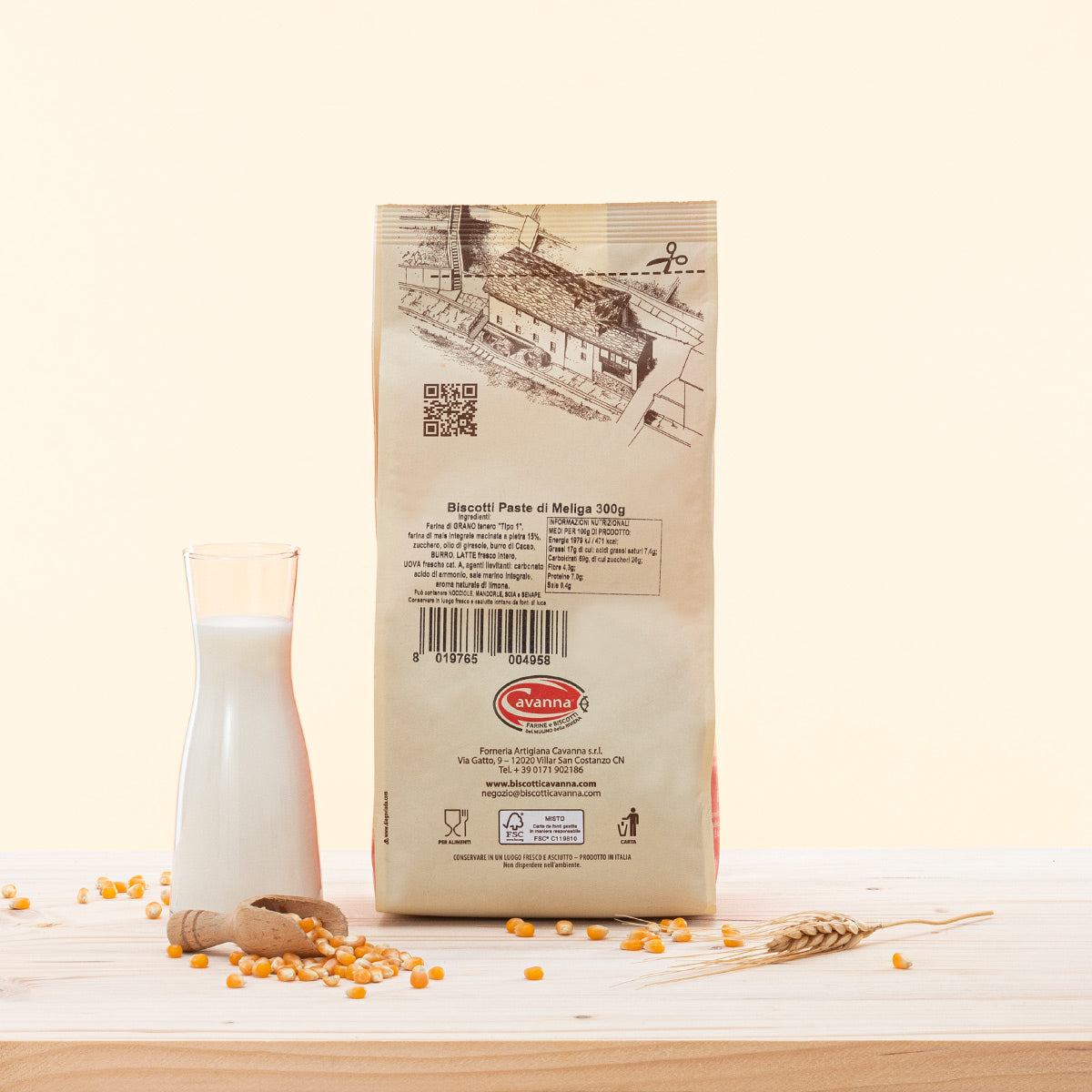 Biscotti classici piemontesi con farina di mais per polenta e farina di mais fumetto, fragranti, croccanti e rustici