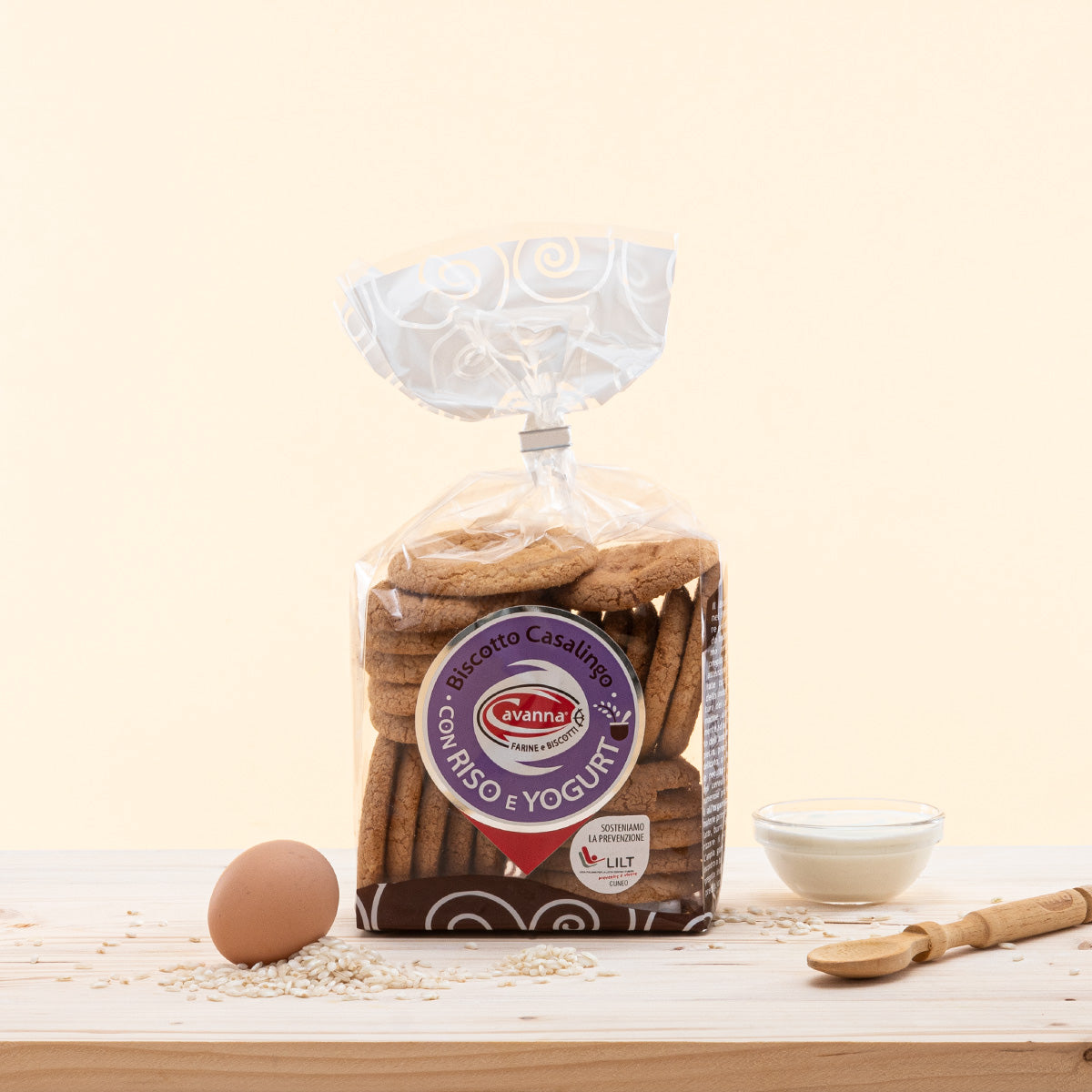 Biscotti gustosi, leggeri e nutrienti con farina di riso e yogurt.