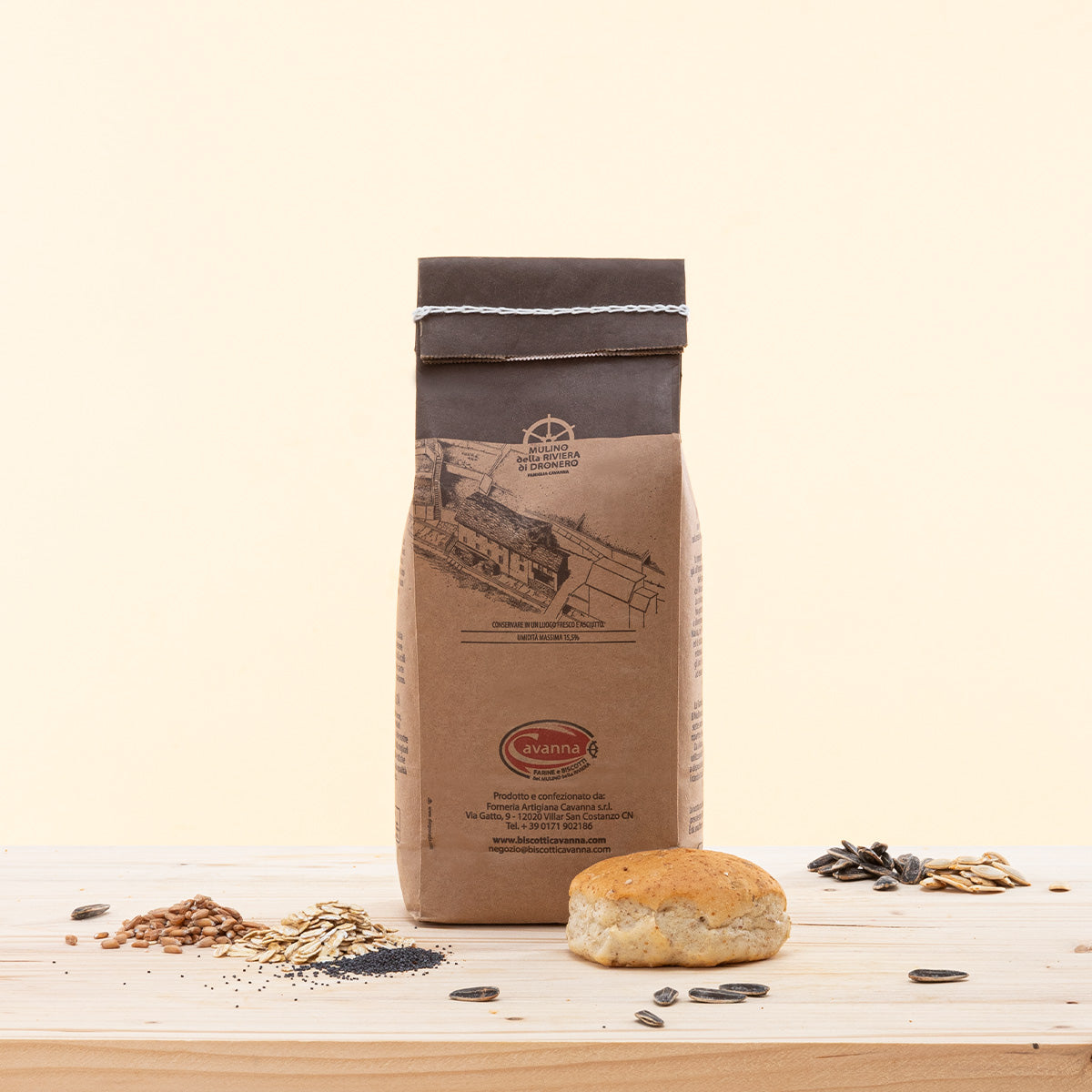 Farina Più Cereali e Semi, una farina multi-cereali con semi.