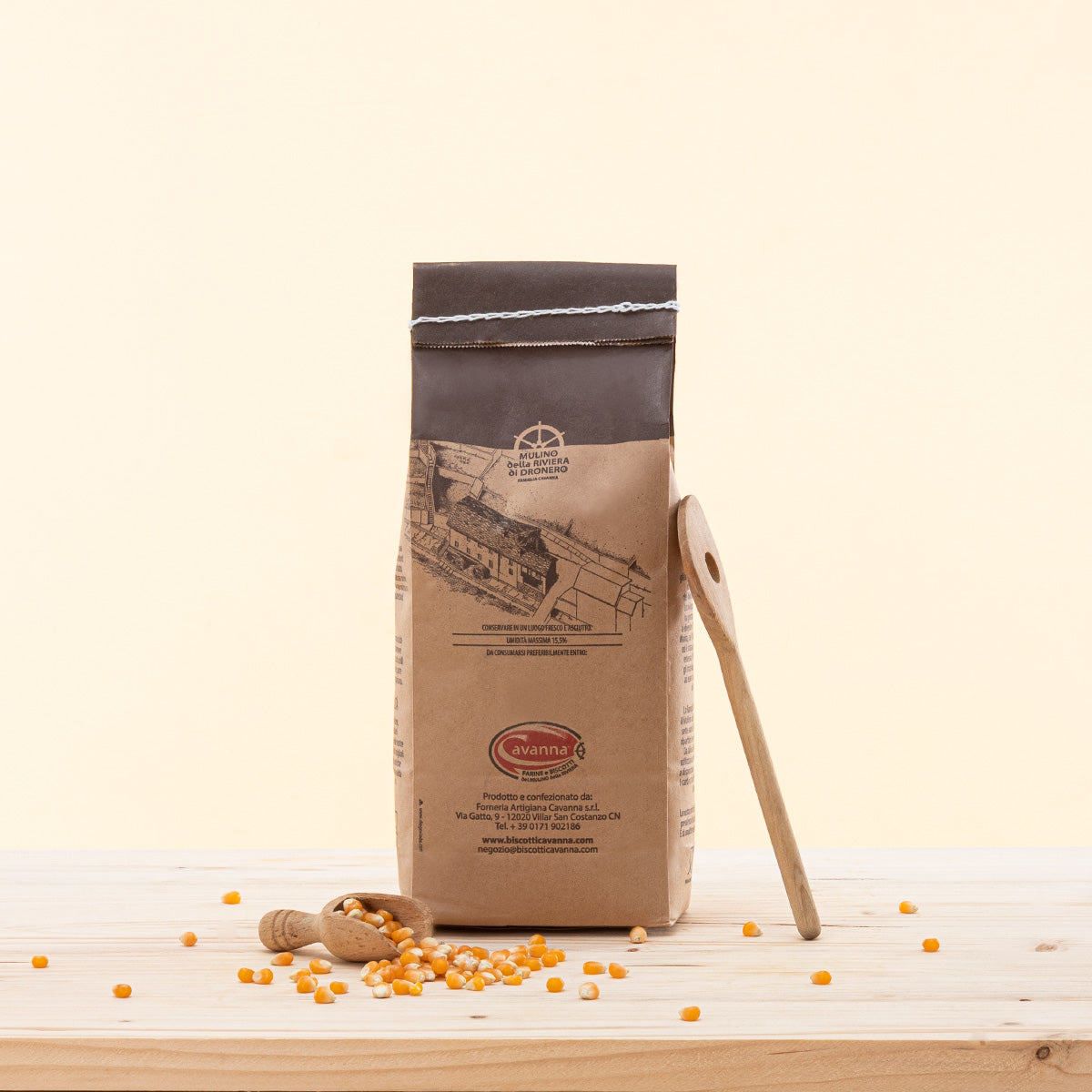 Polenta - Farina di Mais Pignoletto e Ottofile, integrale e grossolana.