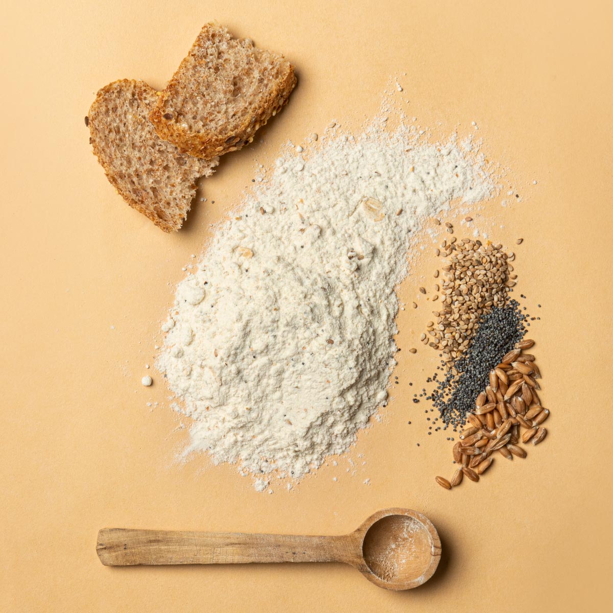 Farina macinata a pietra Cereali e Semi