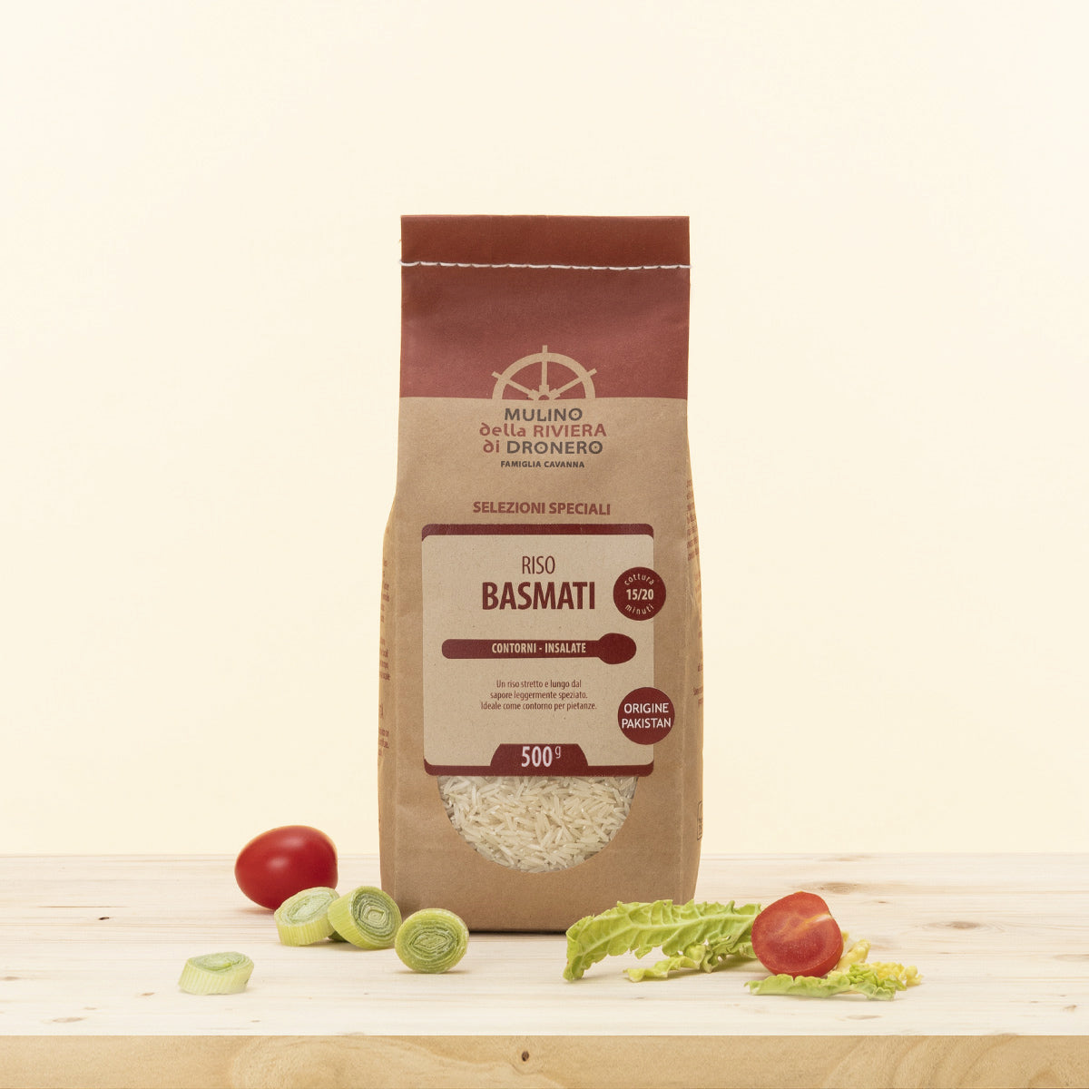 Riso Basmati, riso a chicco lungo e fine, ideale da accompagnare le verdure