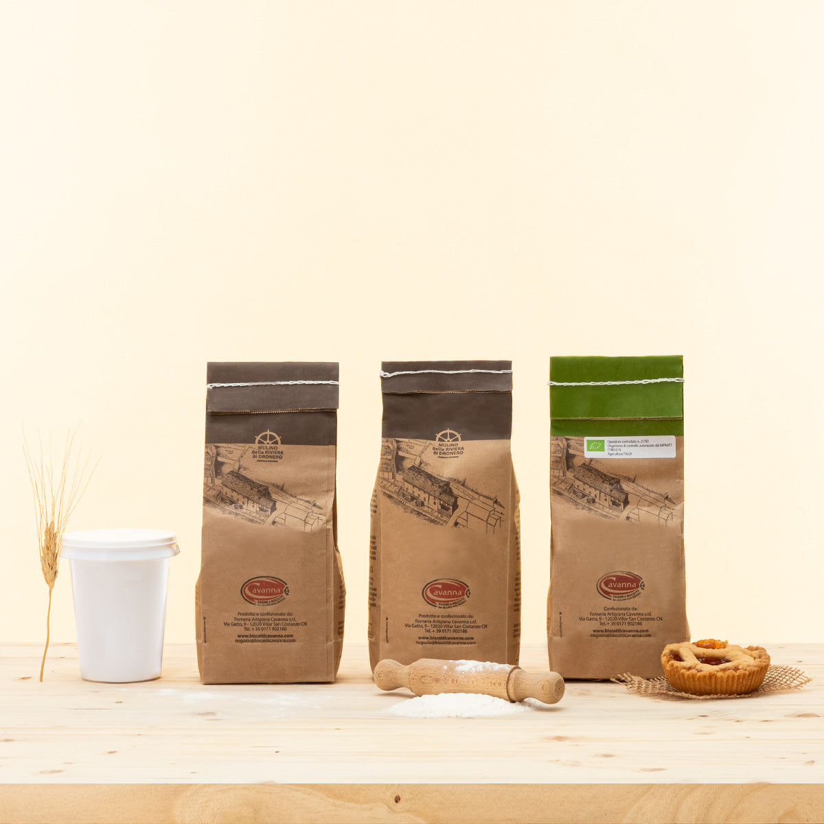 Kit a TUTTA FROLLA, un kit per pasta frolla con farine macinate a pietra.
