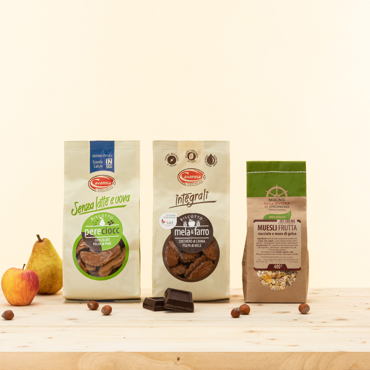 Kit Colazione FREE, un kit colazione con muesli e biscotti.